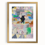 Abstract Star Wall Art - Playful and Textured Modern Expressionist Decor