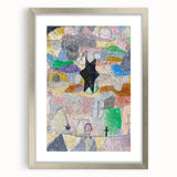 Abstract Star Wall Art - Playful and Textured Modern Expressionist Decor