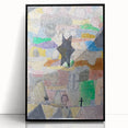 Abstract Star Wall Art - Playful and Textured Modern Expressionist Decor