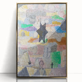 Abstract Star Wall Art - Playful and Textured Modern Expressionist Decor