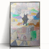 Abstract Star Wall Art - Playful and Textured Modern Expressionist Decor