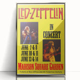 Led Zeppelin Madison Square Garden Poster | 1970s Concert Wall Art