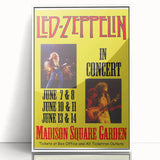 Led Zeppelin Madison Square Garden Poster | 1970s Concert Wall Art