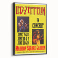 Led Zeppelin Madison Square Garden Poster | 1970s Concert Wall Art