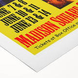 Led Zeppelin Madison Square Garden Poster | 1970s Concert Wall Art