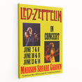 Led Zeppelin Madison Square Garden Poster | 1970s Concert Wall Art