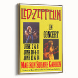 Led Zeppelin Madison Square Garden Poster | 1970s Concert Wall Art