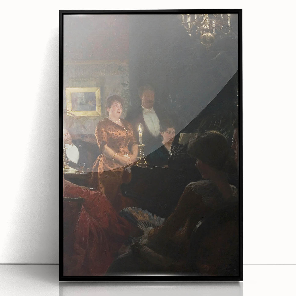 Classical Realism Painting - A Duet by P.S. Krøyer, Elegant Interior Scene