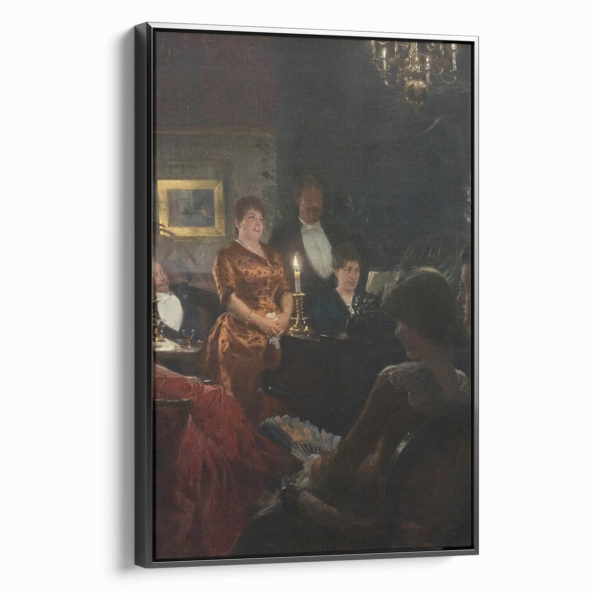 Classical Realism Painting - A Duet by P.S. Krøyer, Elegant Interior Scene