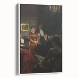 Classical Realism Painting - A Duet by P.S. Krøyer, Elegant Interior Scene