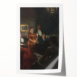 Classical Realism Painting - A Duet by P.S. Krøyer, Elegant Interior Scene