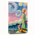 Dreamy Starry Night Girls Room Wall Art – Kids Room Art Print
