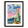 Dreamy Starry Night Girls Room Wall Art – Kids Room Art Print