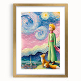 Dreamy Starry Night Girls Room Wall Art – Kids Room Art Print