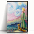 Dreamy Starry Night Girls Room Wall Art – Kids Room Art Print