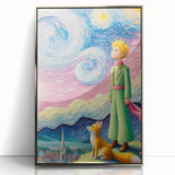 Dreamy Starry Night Girls Room Wall Art – Kids Room Art Print