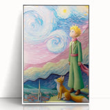 Dreamy Starry Night Girls Room Wall Art – Kids Room Art Print
