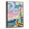 Dreamy Starry Night Girls Room Wall Art – Kids Room Art Print