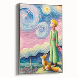 Dreamy Starry Night Girls Room Wall Art – Kids Room Art Print
