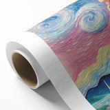 Dreamy Starry Night Girls Room Wall Art – Kids Room Art Print