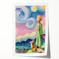 Dreamy Starry Night Girls Room Wall Art – Kids Room Art Print