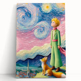 Dreamy Starry Night Girls Room Wall Art – Kids Room Art Print