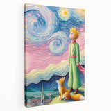 Dreamy Starry Night Girls Room Wall Art – Kids Room Art Print