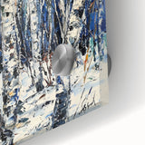 Winter Birch Forest - Elegant Dining Room Wall Art