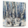 Winter Birch Forest - Elegant Dining Room Wall Art