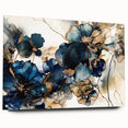 Luxury Floral Living Room Wall Art – Modern Canvas & Framed Print