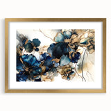 Luxury Floral Living Room Wall Art – Modern Canvas & Framed Print