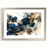 Luxury Floral Living Room Wall Art – Modern Canvas & Framed Print