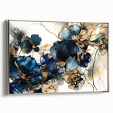 Luxury Floral Living Room Wall Art – Modern Canvas & Framed Print
