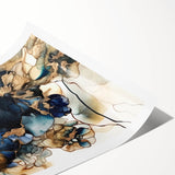 Luxury Floral Living Room Wall Art – Modern Canvas & Framed Print