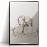 Framed abstract figurative artwork in black acrylic, showcasing fluid shapes and modern design. Perfect for contemporary home decor and artistic expression.