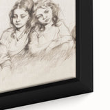 Close-up of an abstract figurative framed canvas artwork, showcasing vibrant colors and intricate details, ideal for modern home decor and artistic expression.