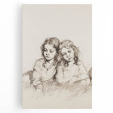 Abstract figurative stretched canvas artwork showcasing vibrant colors and dynamic shapes, perfect for modern decor. Ideal for enhancing living spaces or offices.