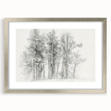 Abstract floral artwork framed in a silver mat, showcasing vibrant colors and intricate details, ideal for modern home decor or gallery displays.