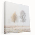 Abstract landscape stretched canvas art showcasing vibrant colors and dynamic shapes, perfect for modern home decor. Side view highlights its gallery wrap design and textured finish, ideal for adding a contemporary touch to any living space.