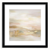 Colorful Abstract Wall Art – Blush and Gold Soft Modern Canvas