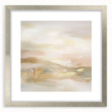 Colorful Abstract Wall Art – Blush and Gold Soft Modern Canvas