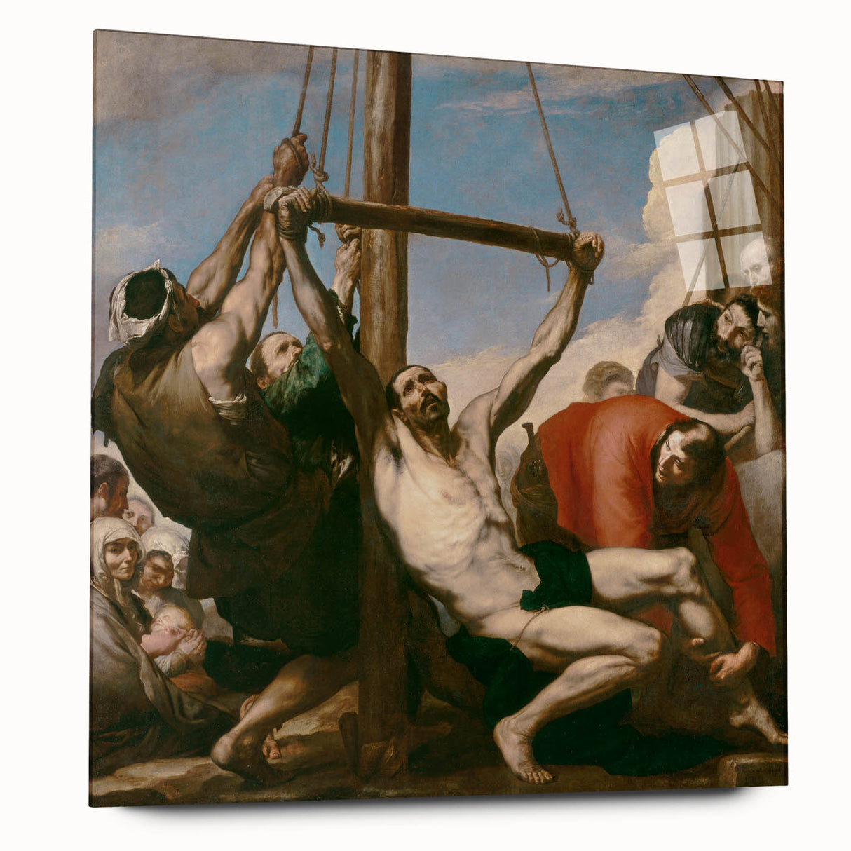 Baroque Religious Art - The Raising of the Cross Wall Art Print