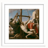 Baroque Religious Art - The Raising of the Cross Wall Art Print