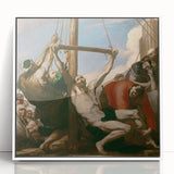 Baroque Religious Art - The Raising of the Cross Wall Art Print