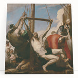Baroque Religious Art - The Raising of the Cross Wall Art Print