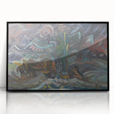 Expressionist Art - Resting Farmers by Arnold Peter Weisz-Kubínčan