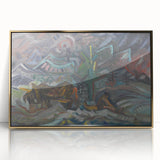 Expressionist Art - Resting Farmers by Arnold Peter Weisz-Kubínčan