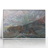 Expressionist Art - Resting Farmers by Arnold Peter Weisz-Kubínčan