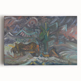 Expressionist Art - Resting Farmers by Arnold Peter Weisz-Kubínčan