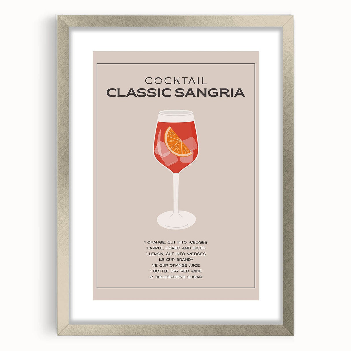 Textured abstract art print in silver frame, featuring muted gray and cream swirls, ideal for bedroom decor.